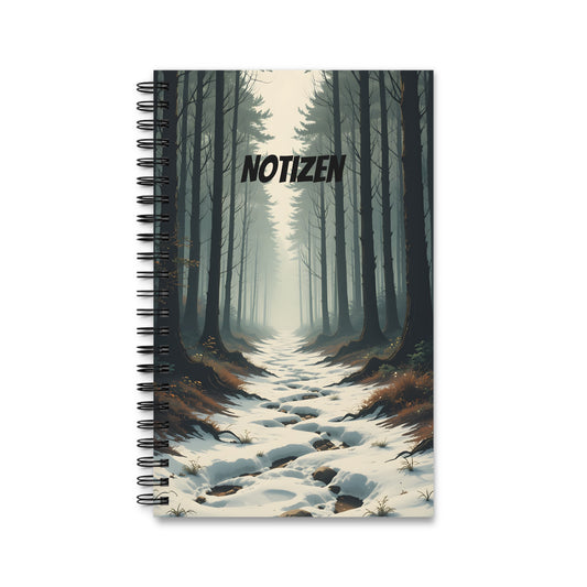 Jagdtagebuch Notizbuch – Spuren im Morgengrauen | Jagd & Natur Design