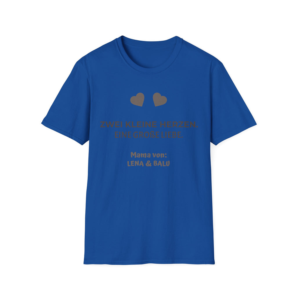 Mama Shirt personalisiert – „Zwei kleine Herzen. Eine große Liebe.“ | Cozee