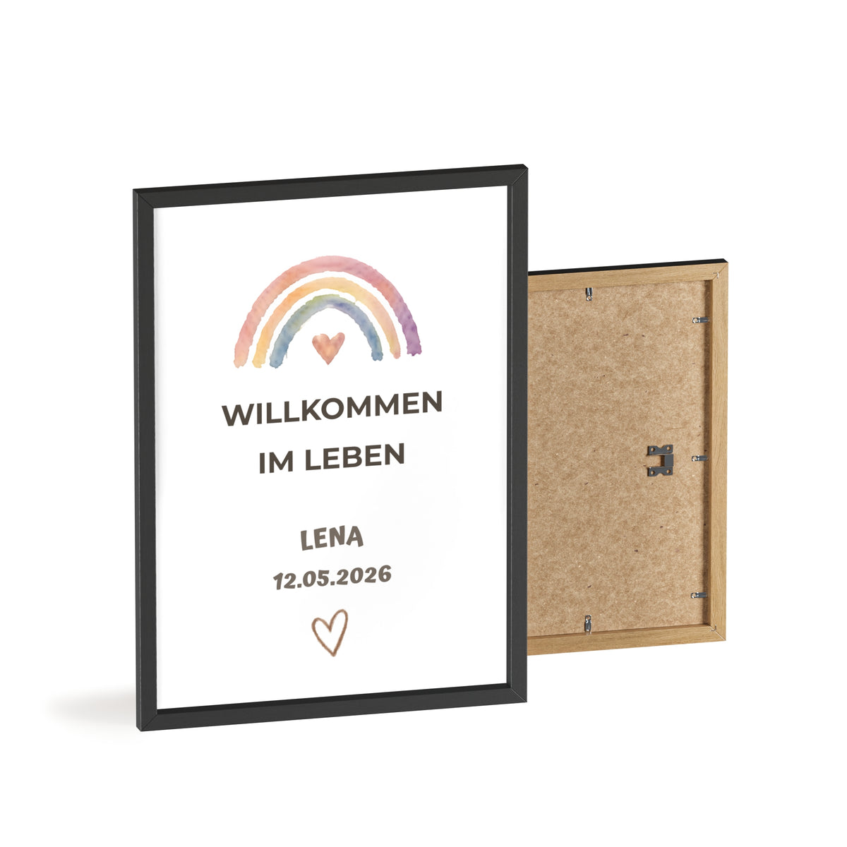 Personalisiertes Baby Poster – Willkommen im Leben