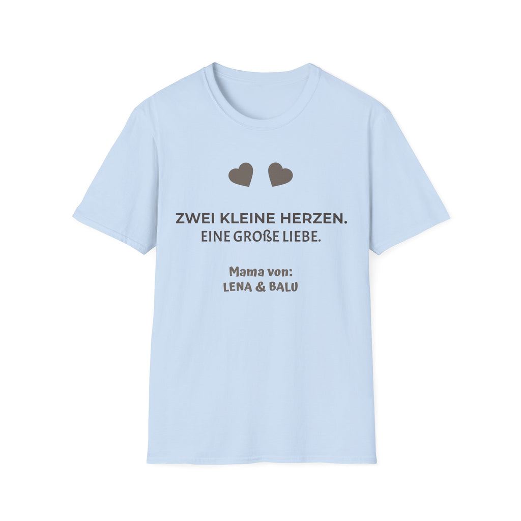 Mama Shirt personalisiert – „Zwei kleine Herzen. Eine große Liebe.“ | Cozee