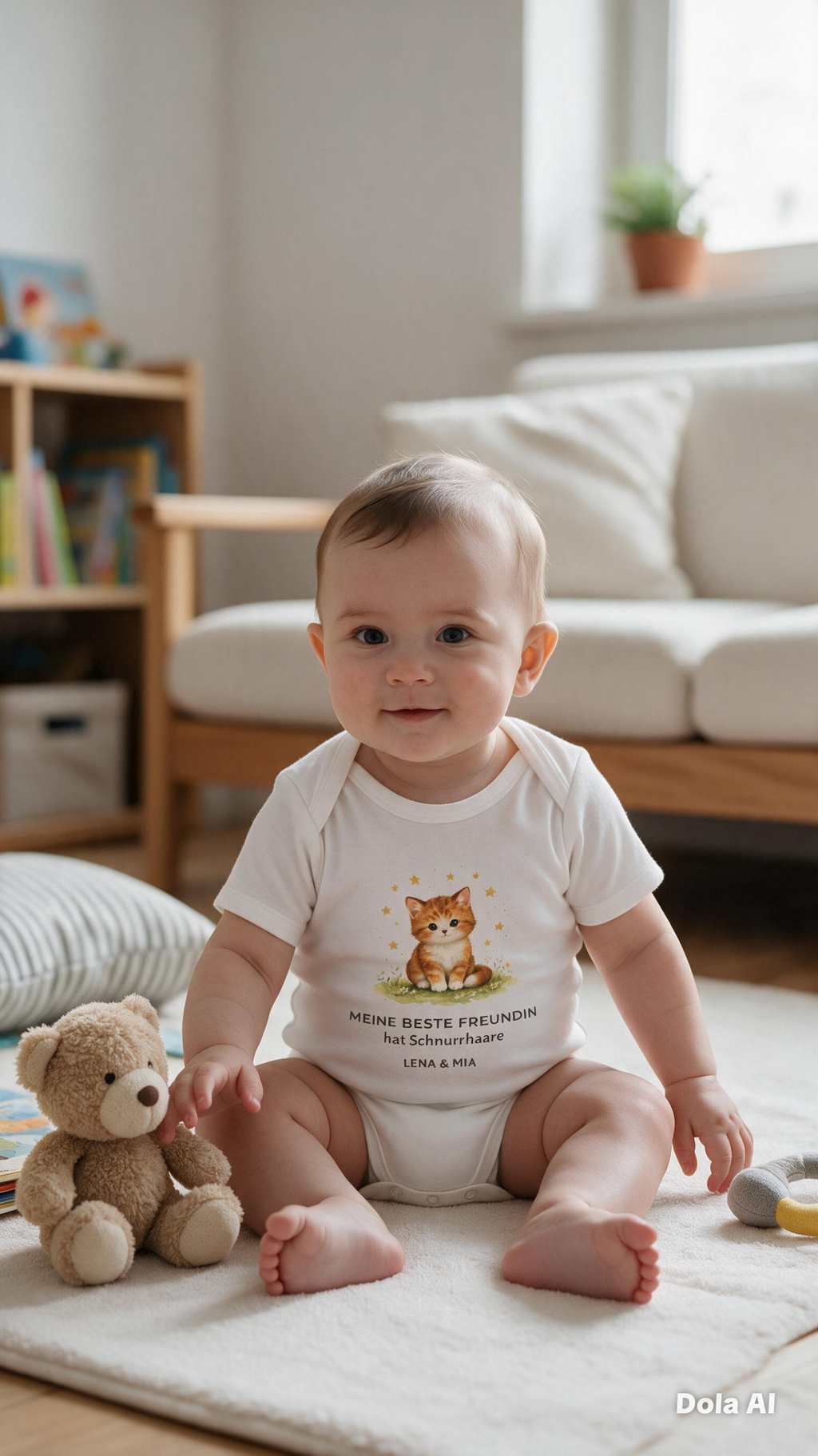 Personalisierter Babybody – Meine beste Freundin hat Samtpfoten