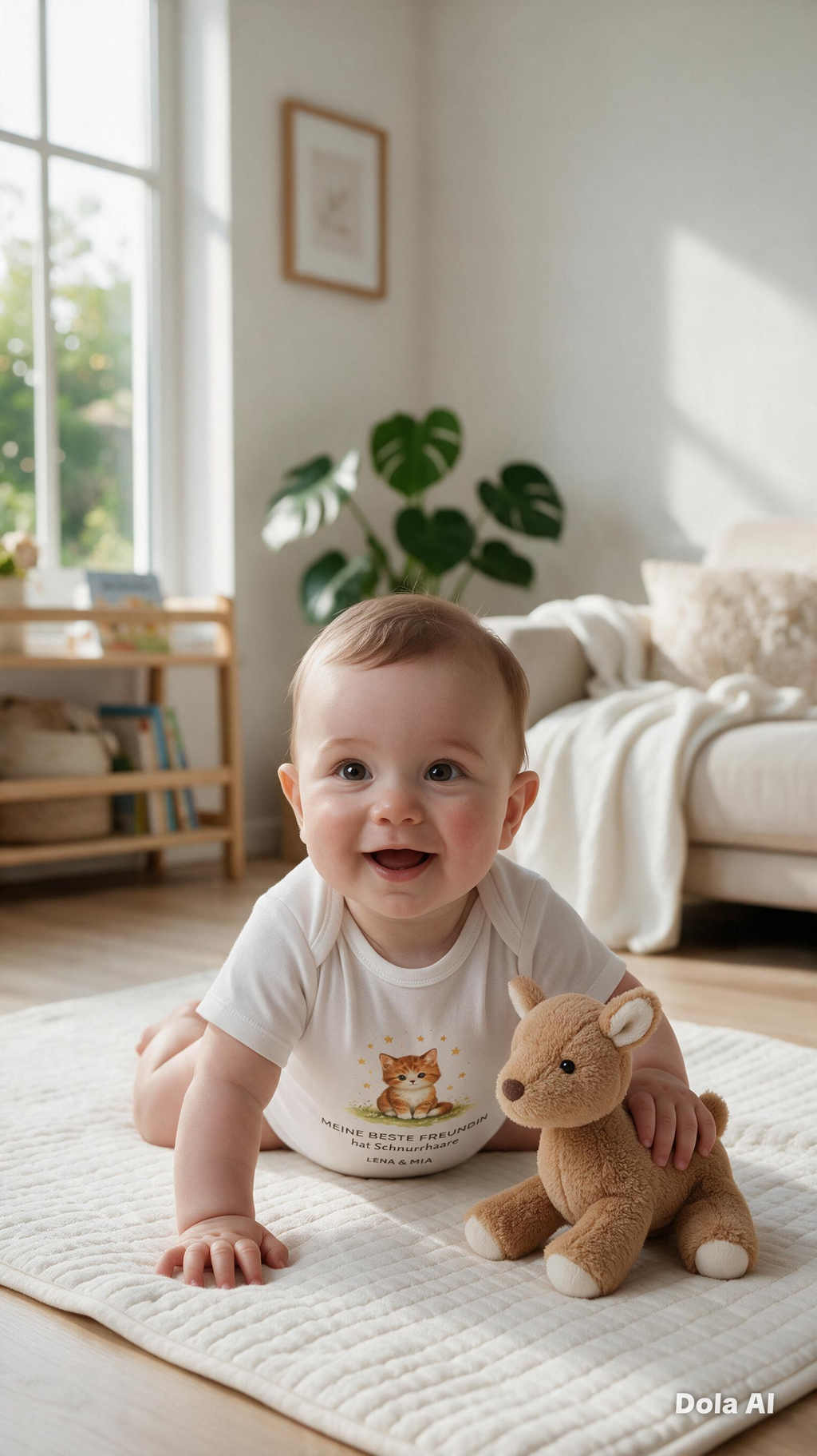 Personalisierter Babybody – Meine beste Freundin hat Samtpfoten