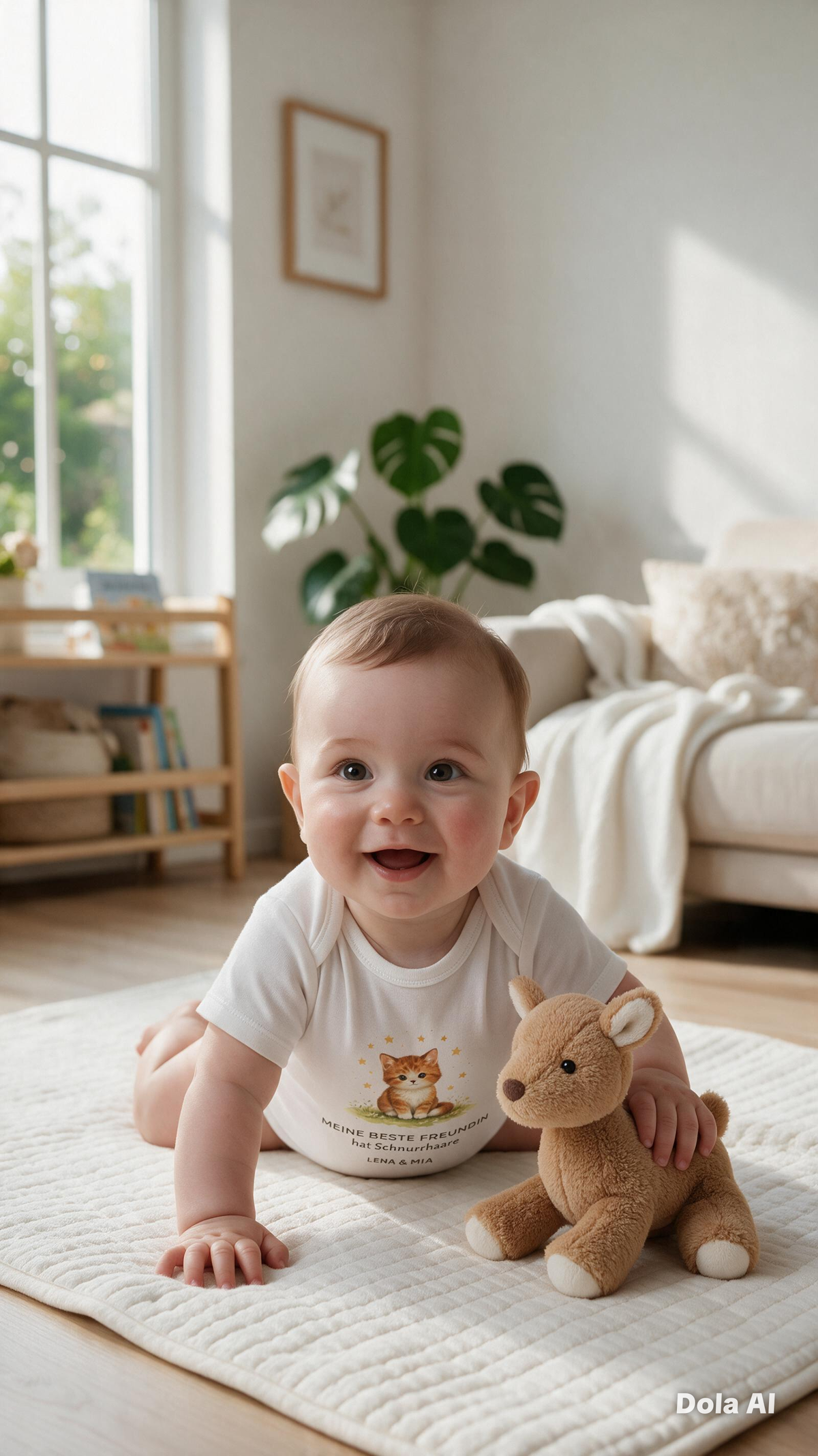 Personalisierter Babybody – Meine beste Freundin hat Samtpfoten