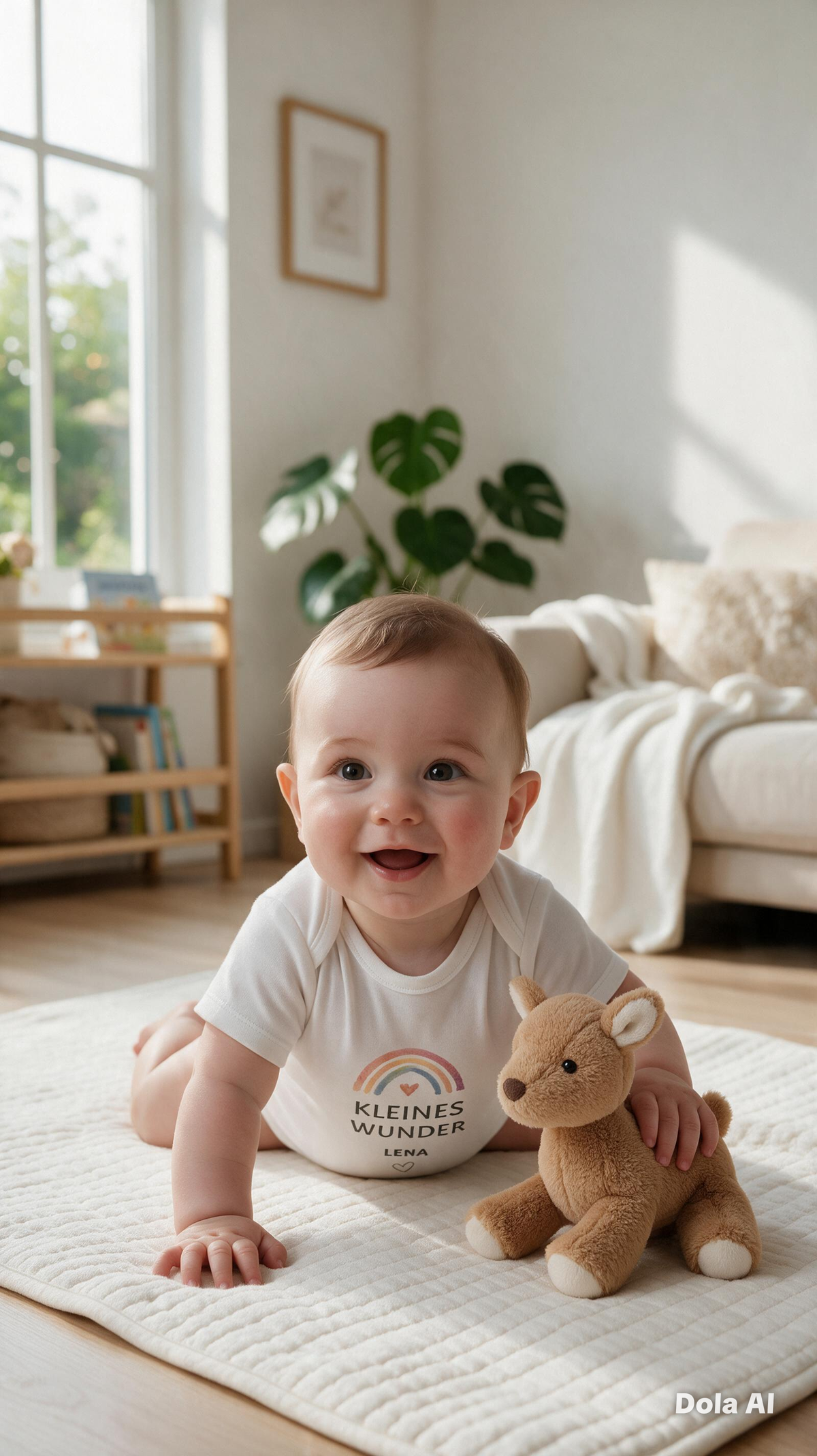 Personalisierter Babybody – Kleines Wunder | Babybody mit Name