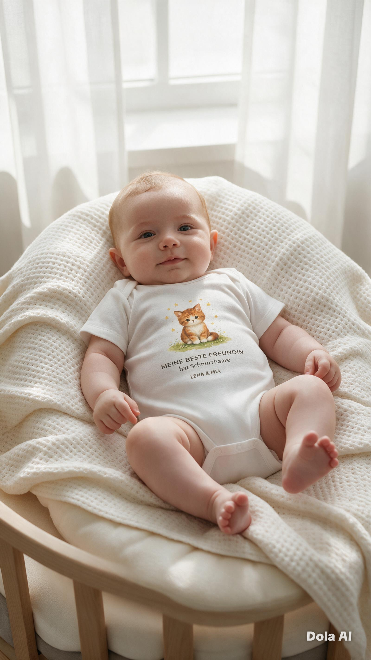 Personalisierter Babybody – Meine beste Freundin hat Samtpfoten