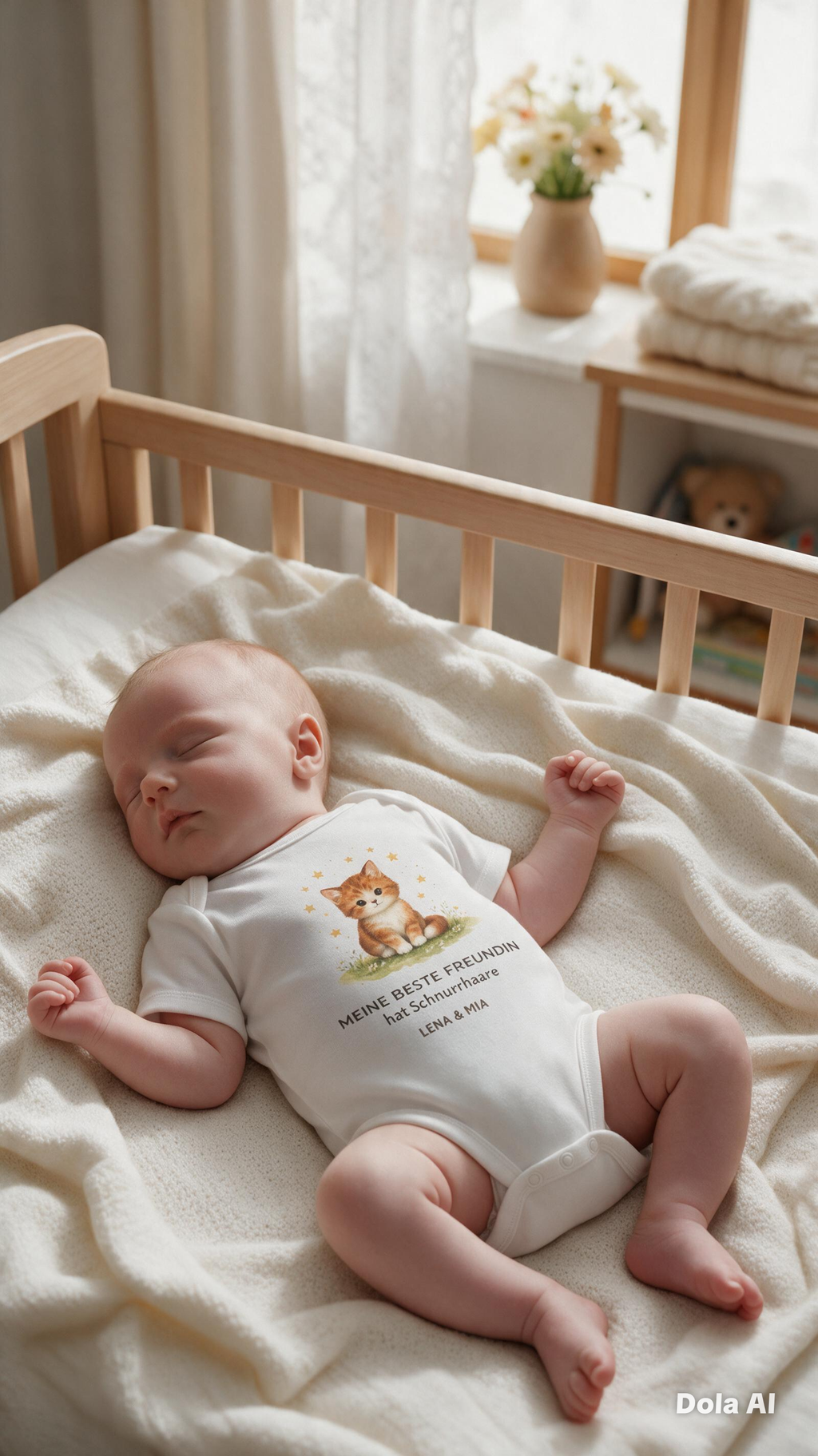 Personalisierter Babybody – Meine beste Freundin hat Samtpfoten