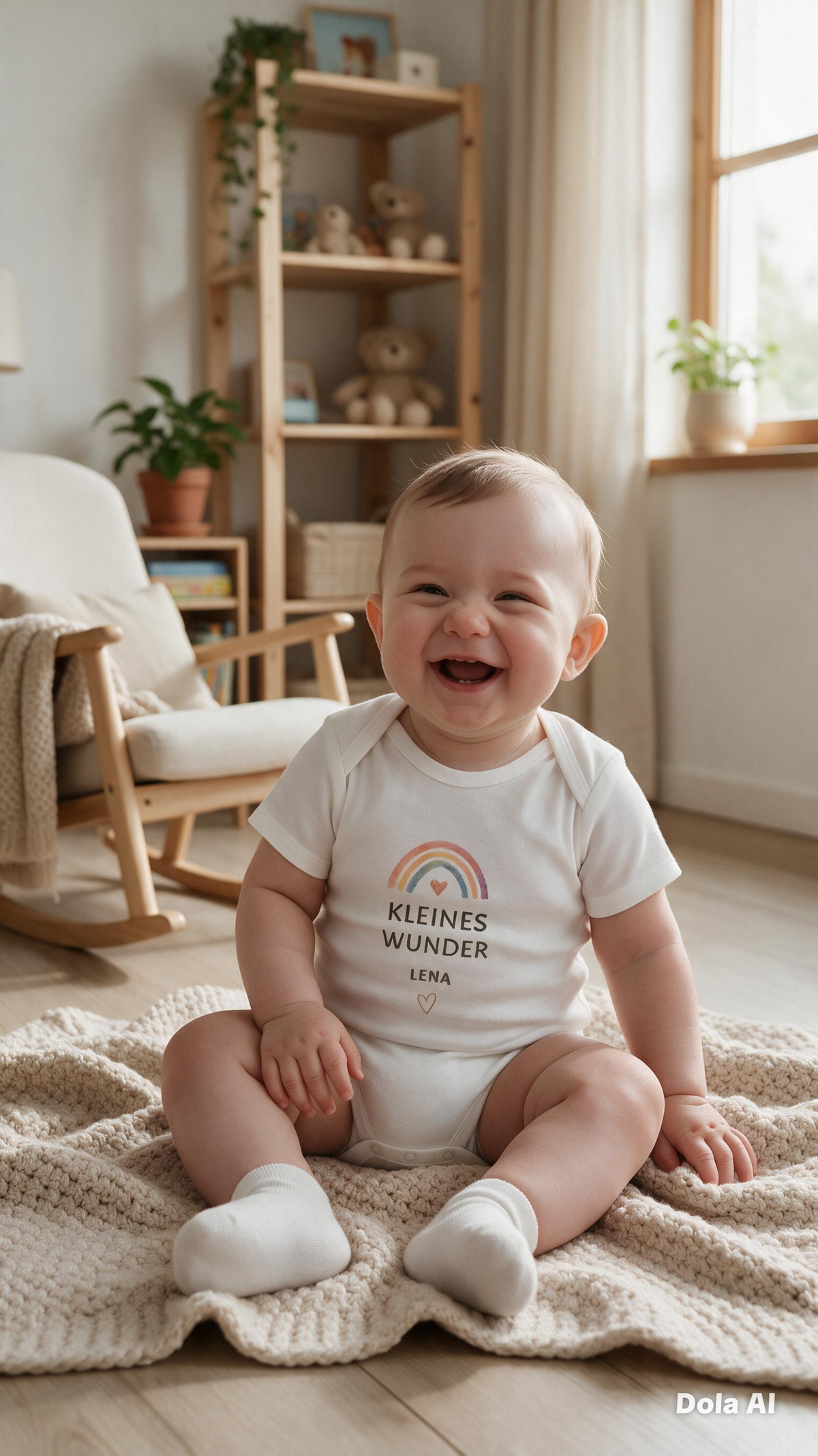 Personalisierter Babybody – Kleines Wunder | Babybody mit Name
