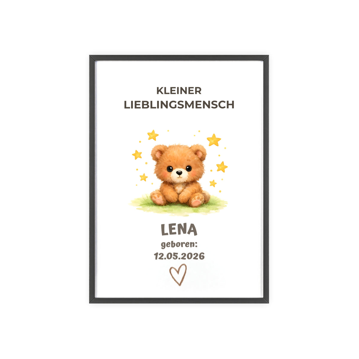 Personalisiertes Baby Poster – Kleiner Lieblingsmensch