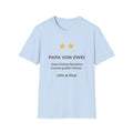 Papa Shirt personalisiert – „Papa von zwei“ | Baby & Hund | Cozee