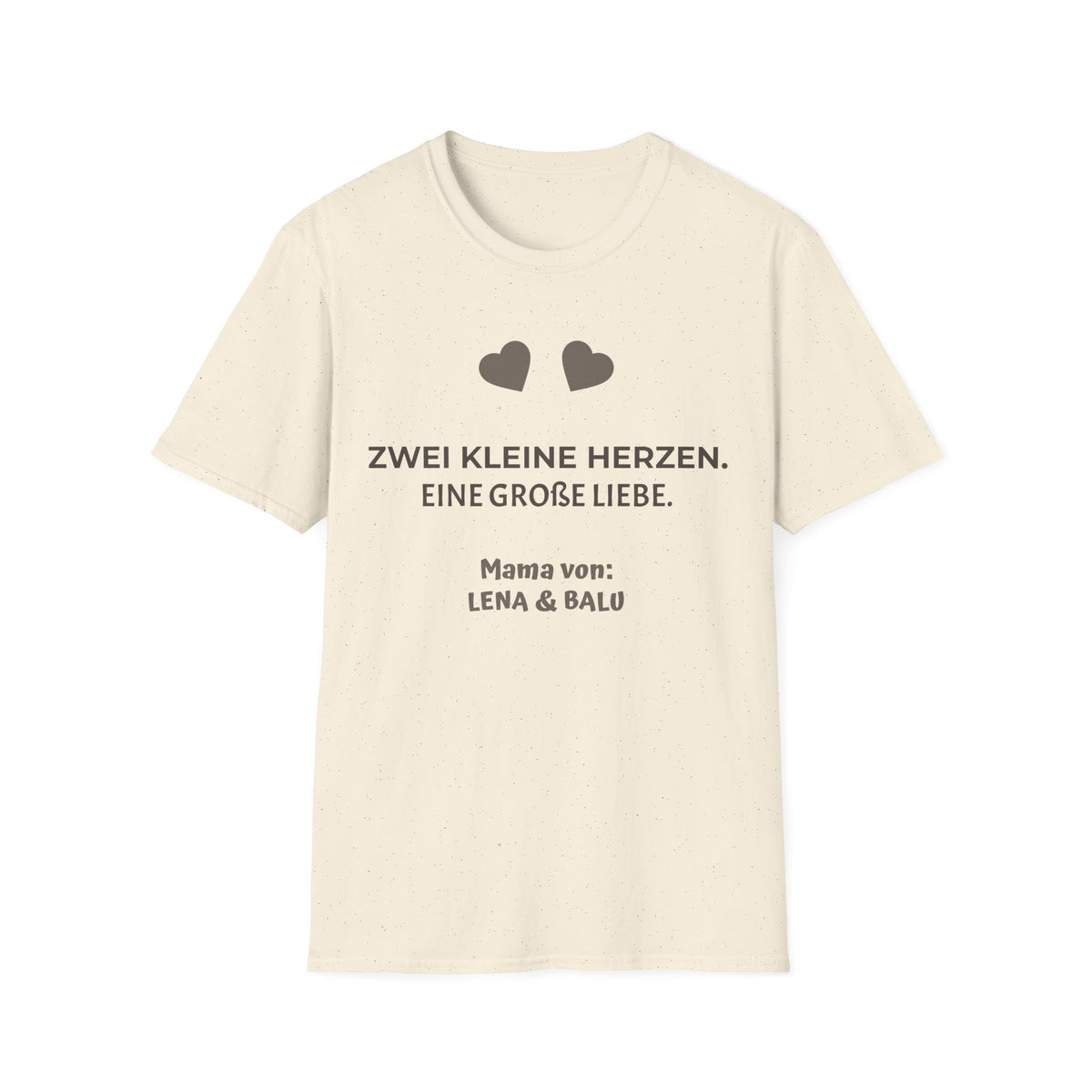 Mama Shirt personalisiert – „Zwei kleine Herzen. Eine große Liebe.“ | Cozee