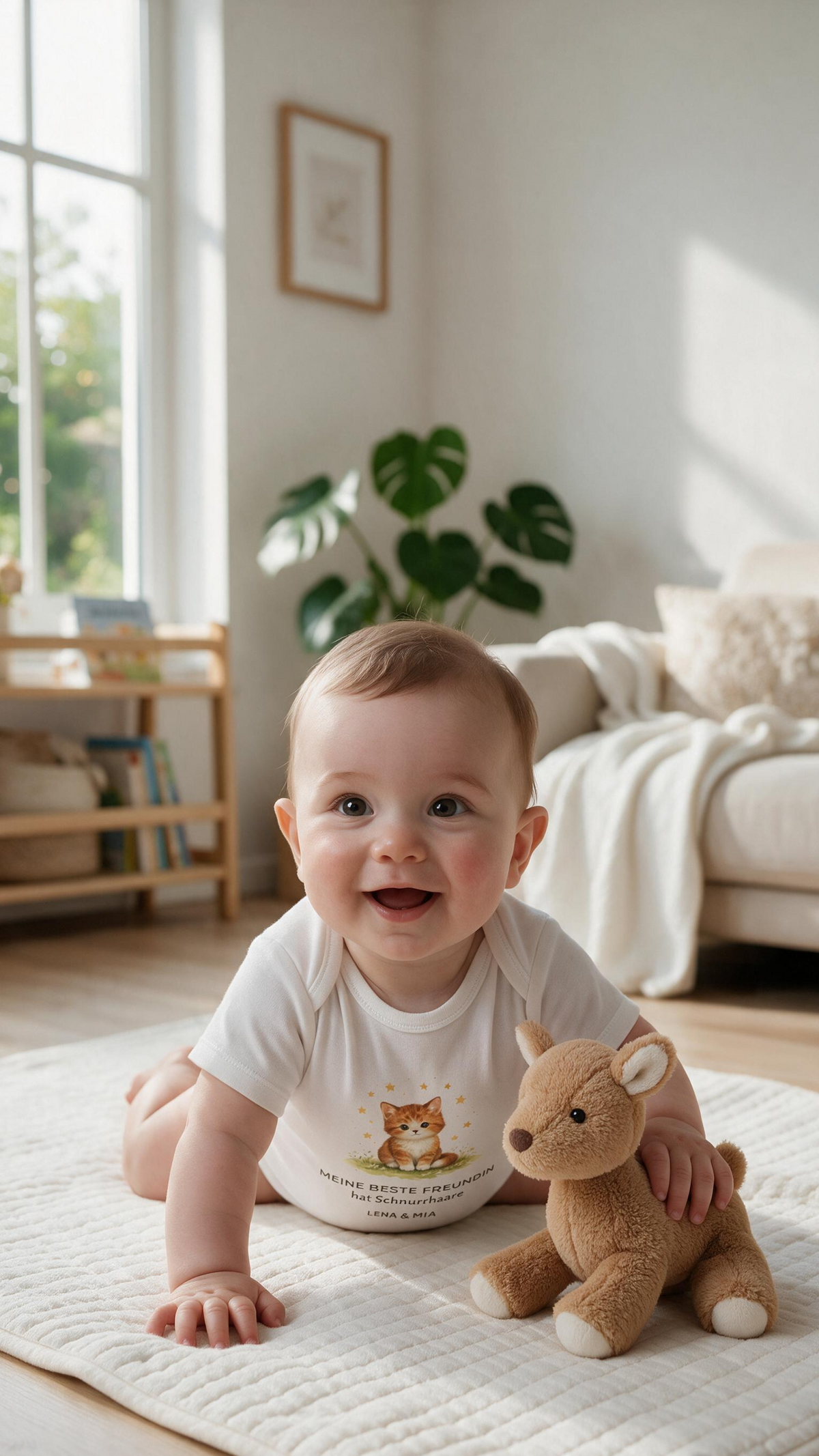 Personalisierter Babybody – Meine beste Freundin hat Samtpfoten