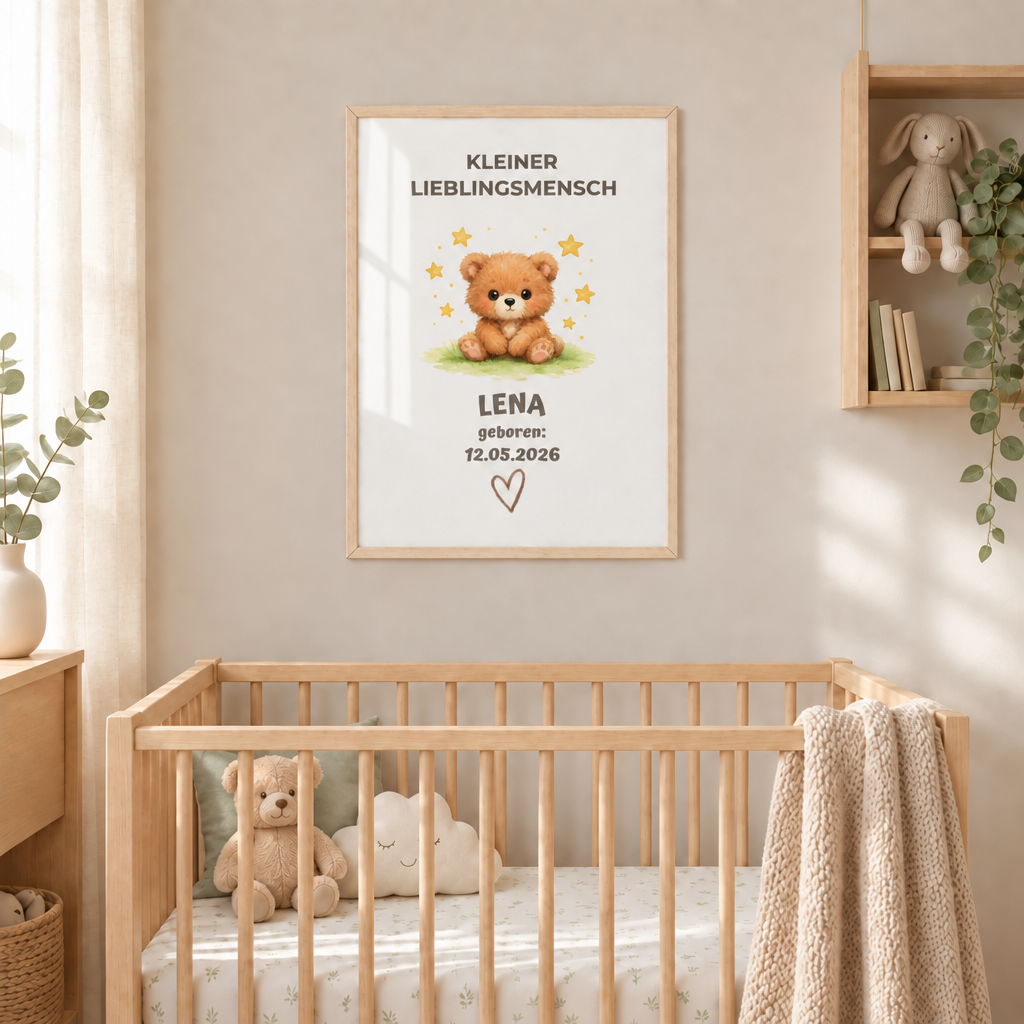 Personalisiertes Baby Poster – Kleiner Lieblingsmensch