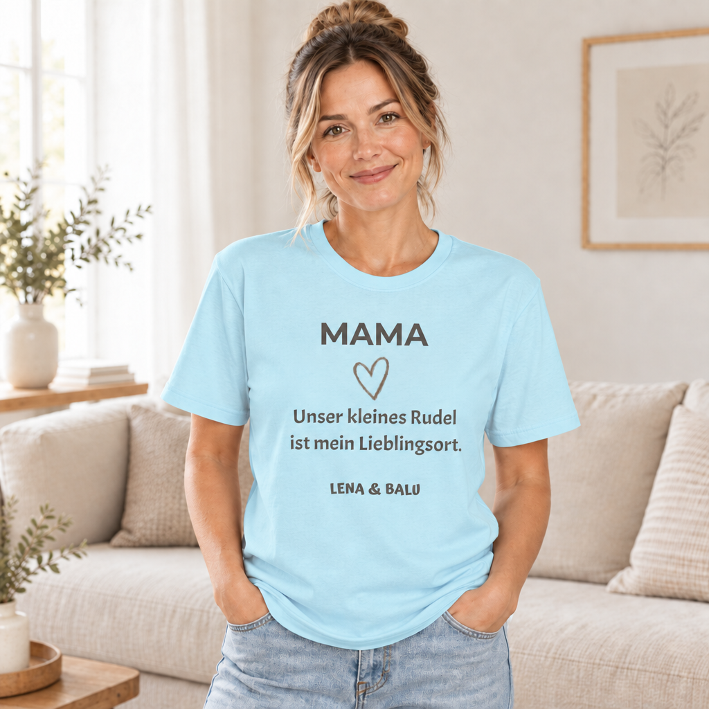 Mama Shirt personalisiert – Unser kleines Rudel