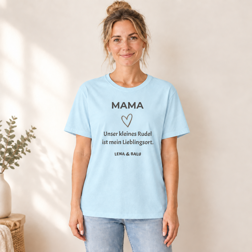 Mama Shirt personalisiert – Unser kleines Rudel